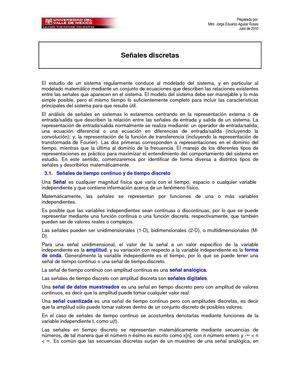 Señales discretas