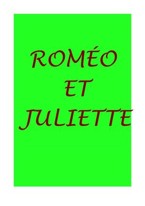 ROMEO ET JULIETTE VERSION FINALE