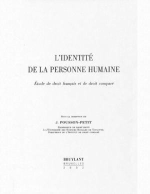 «La nationalité, droit objectif ou droit subjectif ?» par Sophie Pennarun dans L'identité de la personne humaine : étude de droit français et de droit comparé / sous la direction de J. Pousson-Petit. Bruxelles : Bruylant, 2002