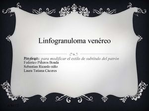 linfogranuloma venero