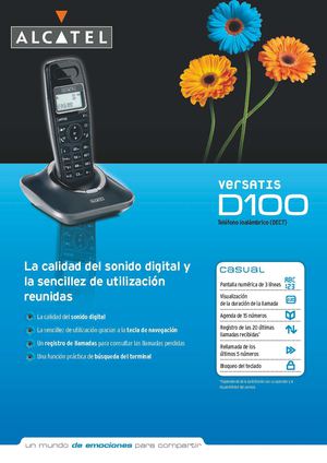 Ficha del Producto Alcatel Versatis D100