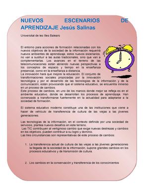 NUEVOS ESCENARIOS DE APRENDIZAJE 