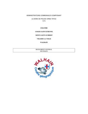 reglement partie 1