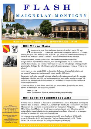 Mairie de Maignelay-Montigny - Flash n°99 Septembre 2010