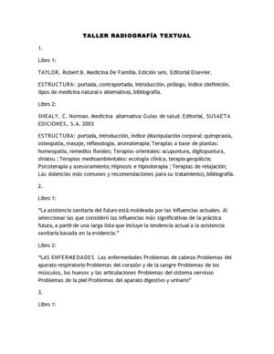 Taller Radiografía textual Por: Natalia Pantoja, Mariana Reyes y Diana Maldonado