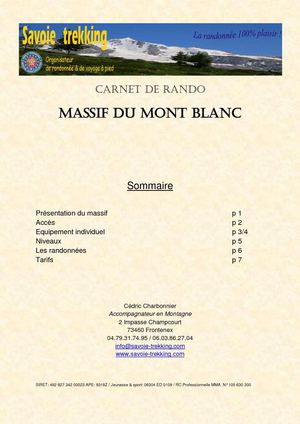 Randonnées pédestre accompagnées dans le massif du Mont Blanc / Aiguilles rouges