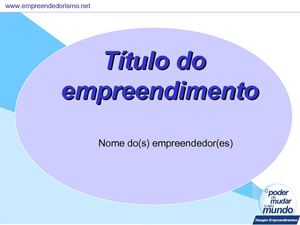 modelo de apresentação