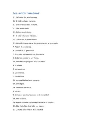 Acto Humano o Volitivo