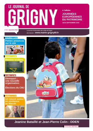 Le journal de Grigny - Septembre 2010