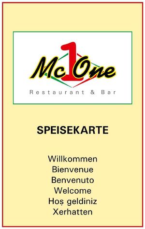  Mc One Speise und Getränkekarte Horw