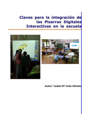 Claves para la integración de las Pizarras Digitales Interactivas en la escuela