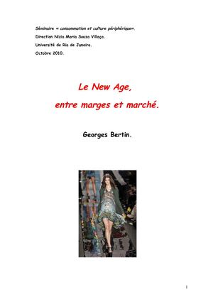 Le Nouvel Age, entre marges et marché...