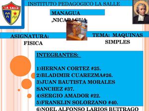 Las Maquinas Simples