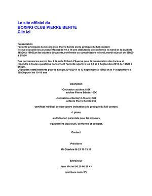 boxing club pierre benite