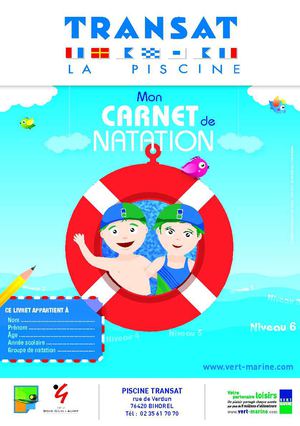 Carnet de Natation de la piscine Transat (Bihorel - 76)