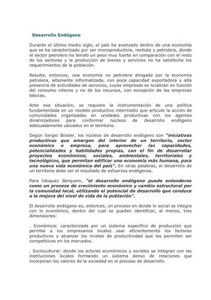 desarrollo endogeno