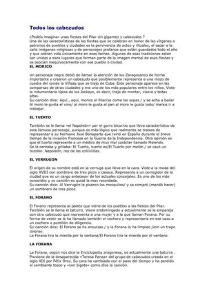 historia de los cabezudos