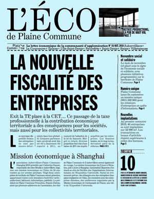 L'éco 19 : lettre d'information économique Plaine Commune