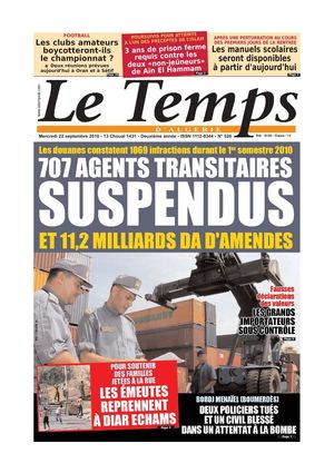 Le Temps d'Algerie Edition du 22 septembre 2010