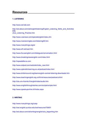 English Resources