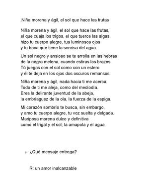 Niña morena y ágil