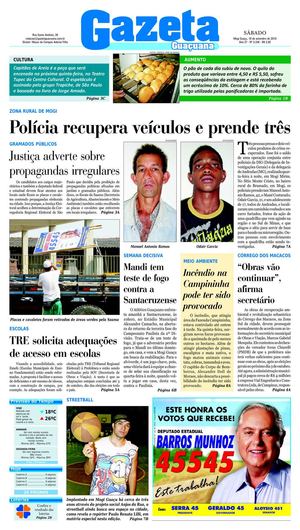 Entrevista Do Deputado Federal Walter Caveanha Ao Jornal Gazeta Guaçuana Pag,2.