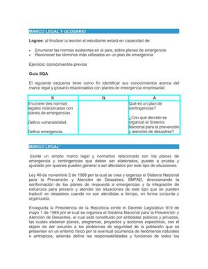 Marco Legal y Glosario