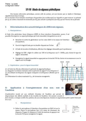 TP P2 Etude de signaux périodiques