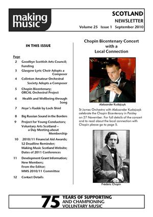 Making Music Scotland Newsletter