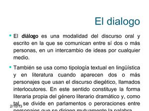 El dialogo
