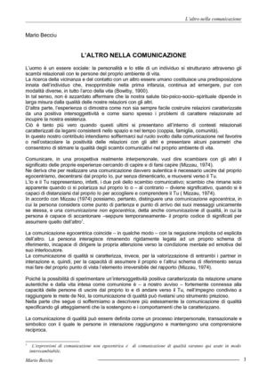 L'altro nella comunicazione