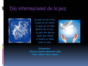 Folleto día internacional de la paz