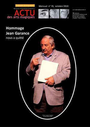 actu hommage n070 à Jean Garance