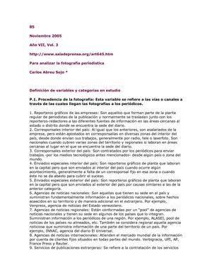 Apuntes  de Fotoperiodismo de Carlos Abreu Sojo 