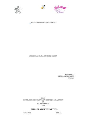 Tipos de archivo Fat Y Ntfs