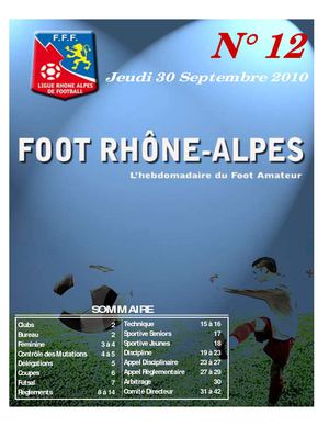 Journal N°12 du 30 Septembre 2010