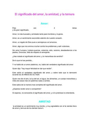 el significado del amor