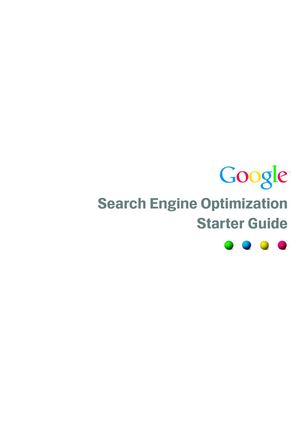 Google Search engine optimazation starter guide 