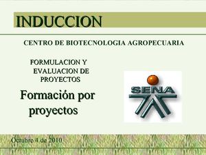 Inducción De Proyectos