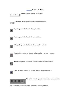 botones word