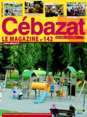 Magazine n°142 de Cébazat pour le mois d'octobre 2010