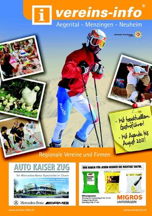 Vereinsinfo Aegerital - Menzingen - Neuheim Ausgabe 2010