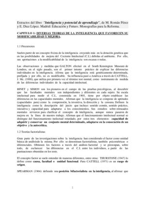 Diversas teorías de la inteligencia