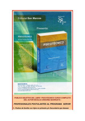 EXAMEN PSICOTECNICO  SERVIR