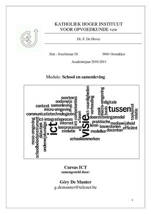 School en samenleving: ICT