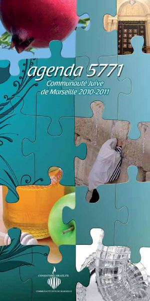 Agenda 5771 - Communauté Juive de Marseille - 2010 - 2011