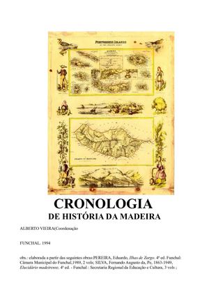 Cronologia de História da MAdeira