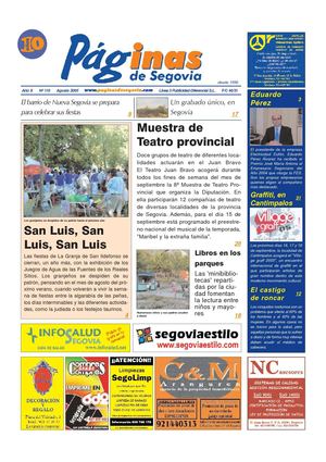 Páginas de Segovia 110 Agosto 2005
