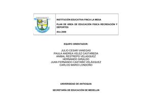 Area de educación Física recreación y deporte