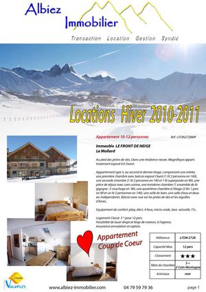 E-catalogue Albiez Immobilier 73